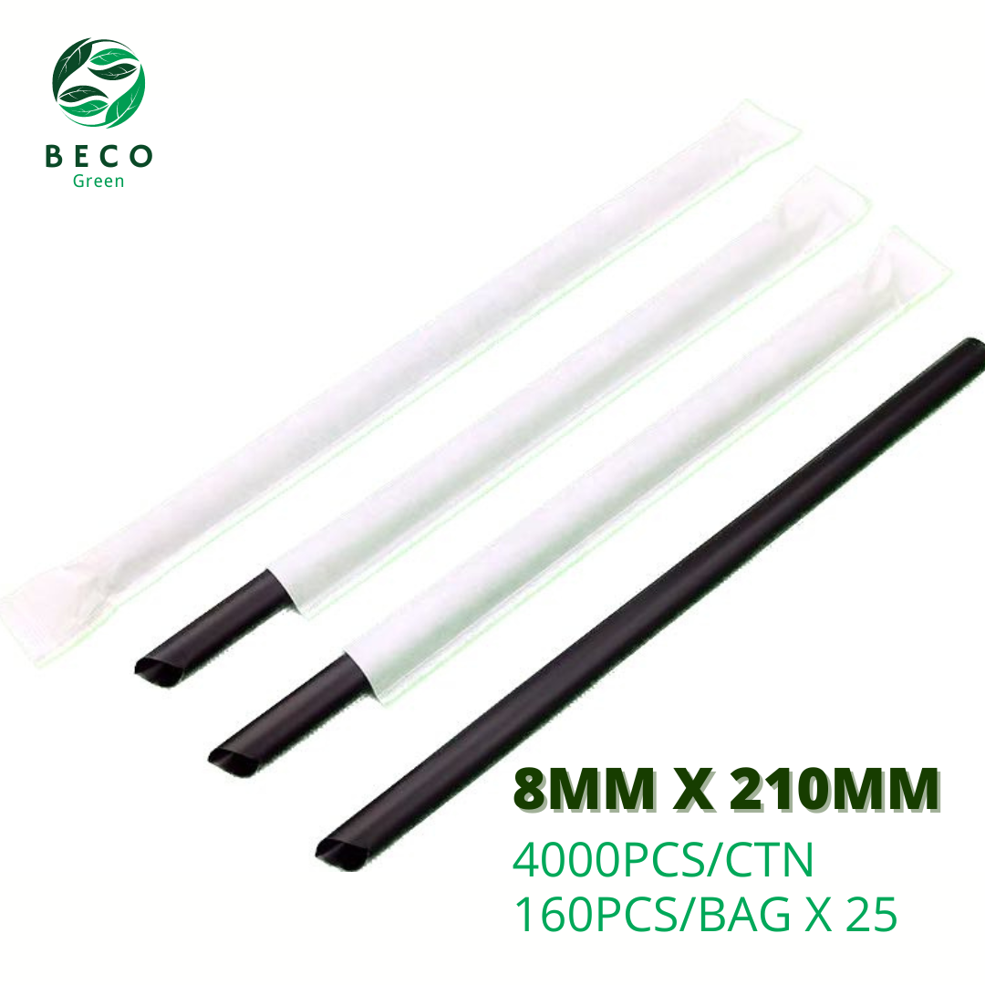 Bamboo Fibre Milkshake Straws