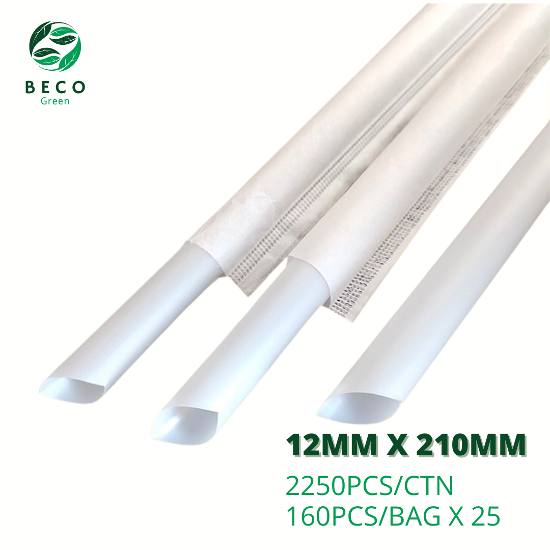 BECO Green Bagasse Fibre Bubble Tea Straws