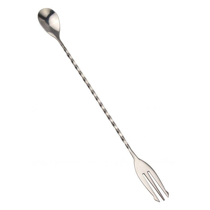 32cm Twisted Bar Spoon with Fork End
